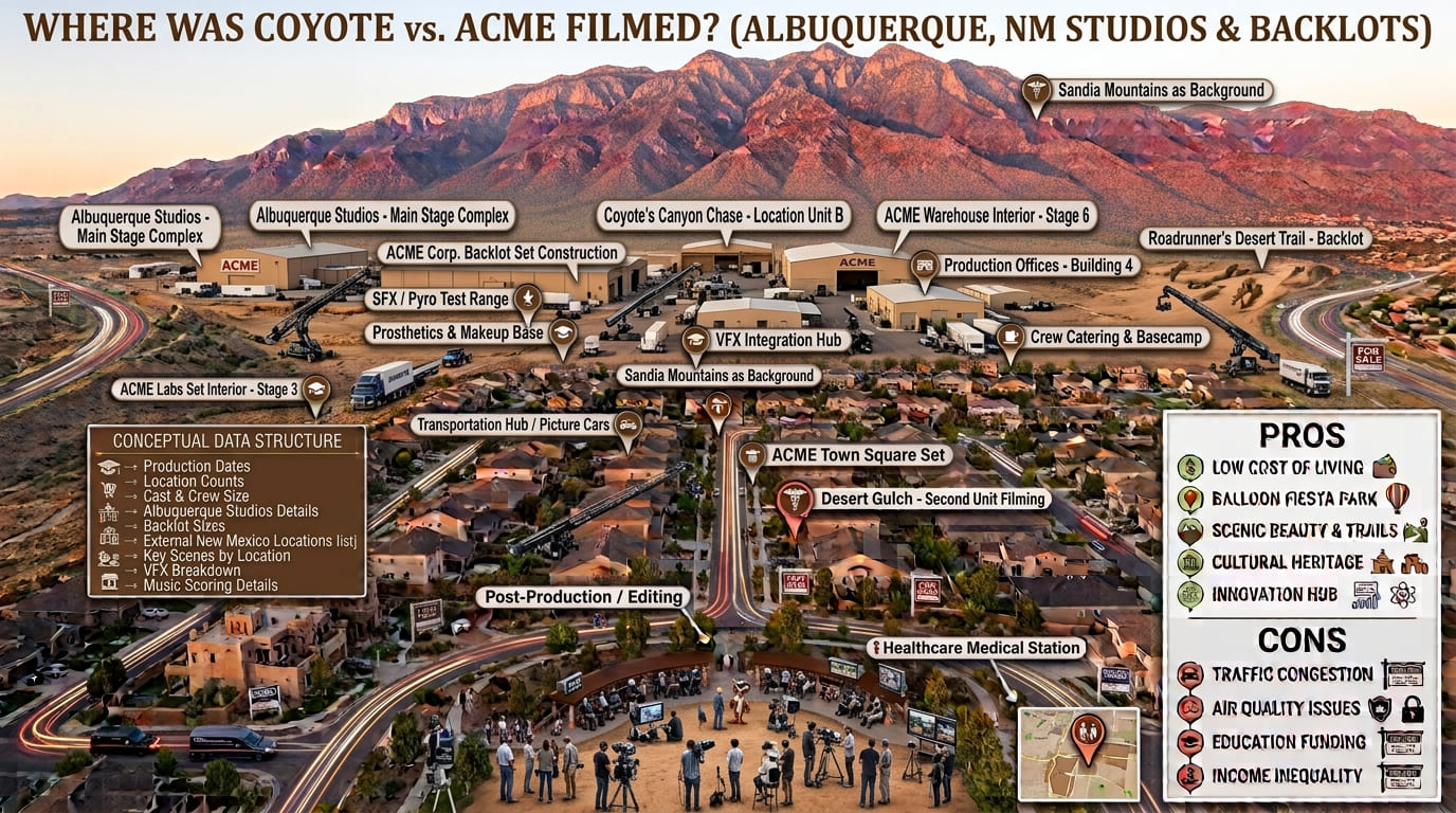 where was Coyote vs. Acme filmed in New Mexico