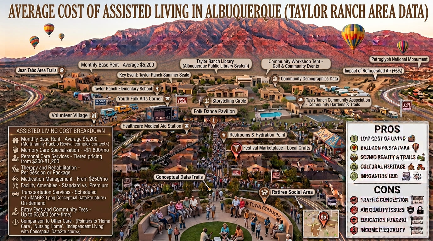 real average cost of assisted living in Albuquerque