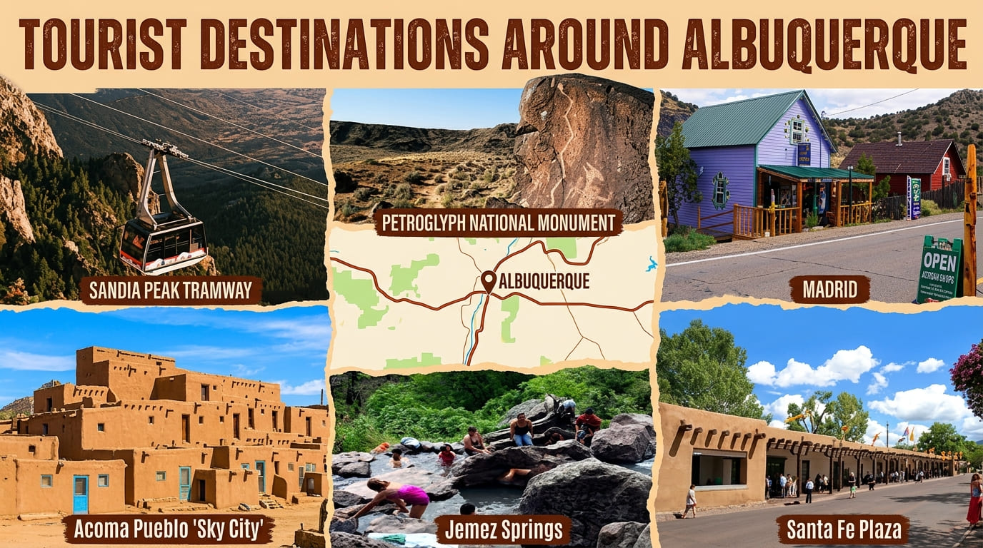 tourist destinations around Albuquerque 2026