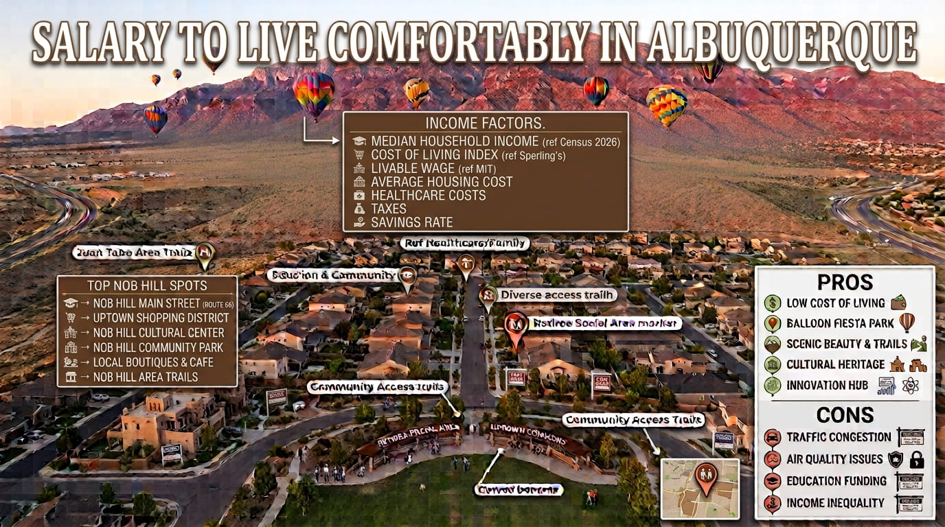 What Salary Do You Need to Live Comfortably in Albuquerque New Mexico